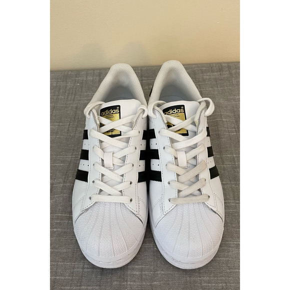 ADIDAS Originals Superstar J Boys 5.5 White/Black Gold Sneakers - Picture 4 of 13
